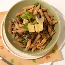 Pasta With Mushrooms And Parmesan